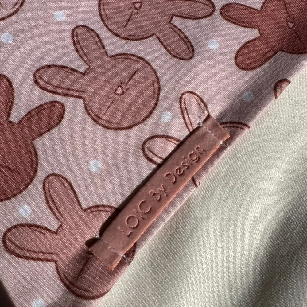 NWT Loic by Design Bunny Pattern Easter Dog Bandana, Pink, Size Medium